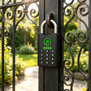 Cadenas intelligent à empreinte digitale OEM, rechargeable, avec mot de passe numérique, antivol, en métal, pour entrepôt et stockage - Product Image 5