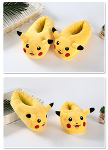 Nouvelles Chaussures en Peluche pour Enfants, Motif Dessin Animé Mignon Pokémon <span class=keywords><strong>Pikachu</strong></span>, Chaussures d'Intérieur Chaudes pour l'Automne et l'Hiver, Vente en Gros, Durables - Product Image 6