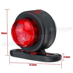 2/4 pièces Feux de gabarit latéraux LED 12V/24V pour camion, remorque et fourgonnette - Product Image 4