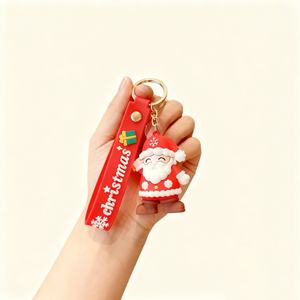 Llavero Navideño con Diseño Personalizado de Ciervo y Muñeco de Nieve, Bonito Llavero para Decoración Navideña, Venta al Por Mayor - Product Image 6