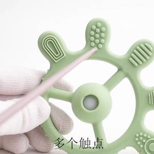 Paume en silicone pour bébé Facile à saisir Gomme en silicone apaisante pour bébé - Product Image 2