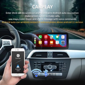 Autoradio Android 12 12,3 pouces MTK8581 8+128G CarPlay sans fil Android Auto IPS GPS Stéréo <span class=keywords><strong>pour</strong></span> Mercedes Benz Classe C W204 2007-2016 - Product Image 4