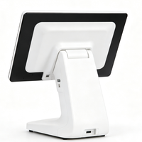 Terminal POS Layar Sentuh Tunggal Profesional 15,6 inci dengan Printer 58mm Terintegrasi, Sistem Operasi Windows dan Android untuk Toko Retail, Supermarket, dan Kafe