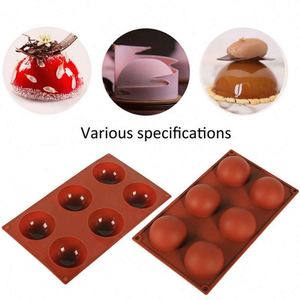 Semi Sphere Silicone Mold Food Grade 6 Hole Semicircle Fudge Kitchen Silicone Baking Chocolate Cake Mold Baking - Product Image 3