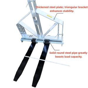 Groothandel Snel Bevestig <span class=keywords><strong>3</strong></span> Punt Hekkoppeling Opvouwbare Pallet Forks Capaciteit 900Kg Voor Farm Tractor - Product Image 2