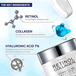 Wholesale Retinol Collagen Face <strong>Cream</strong> Intensive Firming Lift &amp; Moisturizing <strong>Cream</strong> with Vitamin A, <strong>B</strong>, C &amp; E, Hyaluronic Acid - Product Image 2