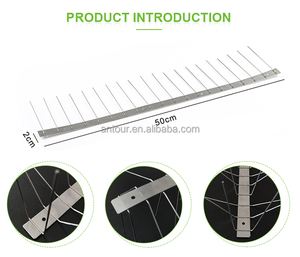 Barrière <span class=keywords><strong>anti</strong></span>-oiseaux en pointes pour panneaux solaires, protection contre les pigeons - Product Image 3