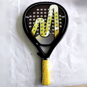Raquette de padel graphique en forme de larme, légère, avec grip antidérapant, 4 3/8 pouces, pour usage extérieur, raquette en carbone professionnelle, logo personnalisé - Product Image 2