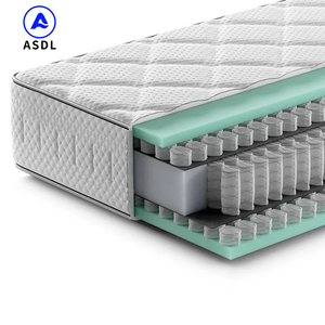 Colchón de cama doble King Queen de gran oferta, colchón de espuma viscoelástica con bolsillo para dormir bien en una caja - Product Image 4