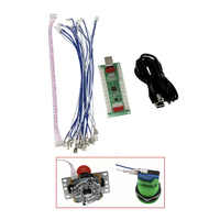 Encodeur de manette d'arcade USB à latence nulle, USB PC/360 PS/3, jeux Android, joystick, carte DIY, couleurs personnalisables, logo anglais