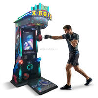 Machine de boxe à monnayeur en promotion, testeur de force de boxe d'arcade intérieur, machine de jeu sportive multi-styles de frappe et de coup de pied
