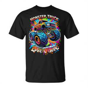Camiseta colorida Monster Truck Lover para niños y adultos, ajuste unisex - Product Image 2