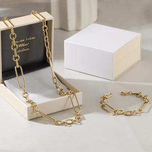 <span class=keywords><strong>14k</strong></span> सोने की फैंसी अतिरिक्त लंबी चेन गार्डाना लिंक ब्रैसलेट - Product Image 3