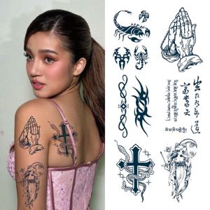 Nouveau design 2025 – Autocollant de tatouage semi-permanent à l'encre de jus, imperméable et résistant à la transpiration, longue durée (2 semaines), vente en gros et personnalisation - Product Image 4