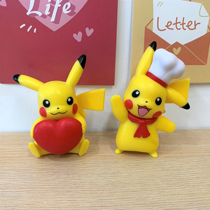 Set de 6 Figuras de Acción de Anime de Pokémon <span class=keywords><strong>Pikachu</strong></span>, Lindas y de Dibujos Animados, para Colección, Decoración de Pasteles, Muñecos de Acción para Coche, Regalos - Product Image 5