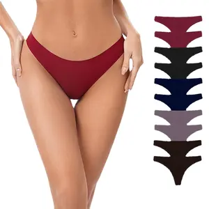 Sous-vêtement en coton taille basse pour femme-Slip confortable et sexy pour fille et femme, lingerie