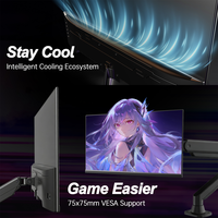 Monitor Komputer IPS 27 inci 240Hz 2K QHD Layar Datar LED Desktop DP HD VESA 75mm Grosir Pabrik, Suplai Massal, OEM ODM Diterima