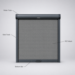 Mosquitera Retráctil Moderna con Marco de Aluminio y Malla de Fibra de Vidrio, Mosquitera Enrollable Invisible para Ventanas, para Uso en Hoteles - Product Image 3