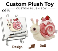Peluche personnalisée Kawaii Étoile du Nuit en forme d'escargot, Fabrication sur mesure d'animaux en peluche, Jouets en peluche doux, Jouets pour enfants, Mascotte en polyester, OEM
