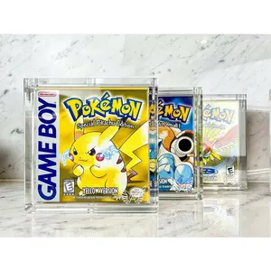 Acrylic Case for Game Cards Storage acrylic booster case box game box protectors with magnet cover
