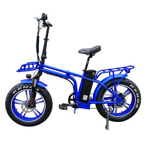 Vélo électrique pliable de 20 pouces avec batterie au lithium homologuée CE EN15194, pneus neige Kenda 20 <span class=keywords><strong>x</strong></span> 4.0, jantes en alliage, 48 V 500 W, 750 W - Product Image 1