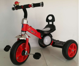 Vélo pour bébé en acier avec éclairage et musique, siège arrière confortable et pneus en mousse – Offre spéciale - Product Image 6