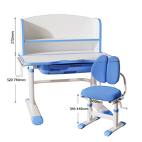 Ensemble table et chaise d'étude manivelle pour enfants, idéal pour la lecture et l'apprentissage à domicile (vente en gros)
