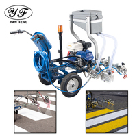 Machine de marquage routier manuelle sans air pour peinture à froid, pour la délimitation des lignes de chaussée et le marquage des parkings