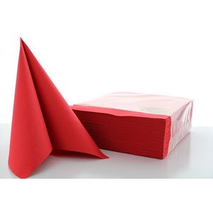 Servilletas Uni rojo 40x40 cm 1/4 pliegue de Linclass - Product Image 4