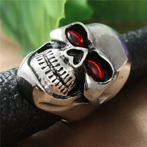 Skeleton <b>Skull</b> <b>Ring</b> Silver Men's Punk Jewelry Retro Style 27042 - Product Image 4