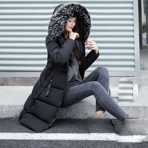 Veste d'hiver matelassée pour femmes, vêtements chauds à capuche en coton rembourré, vestes d'hiver longues et fines pour femmes, manteaux pour femmes, taille plus - Product Image 1
