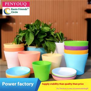 <strong>Cheap</strong> Garden Supplies Plastic Gardening Pot <strong>Planter</strong> for Plant Flower Succulent Pots with Tray Saucer - Product Image 4