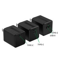 Chargeur mural USB C PD QC3.0 à un port 40W à charge rapide certifié CE ROHS 5V/2A Portable Léger Compatible avec plusieurs appareils