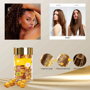 50 adet Mini taşınabilir altın özelleştirilmiş lüks avokado yağı saç tamir kapsül derin besler bitki özü organik Vitamin saç yağı - Product Image 5