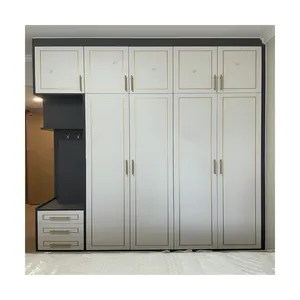 Угловой шкаф из массива дерева, современный минималистский шкаф для хранения, угловой шкаф для дома, спальни, большой шкаф