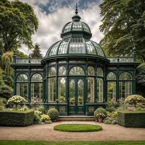 <strong>Victorian</strong> Greenhouse <strong>Garden</strong> Building Wrought Iron Frame with Insulating Glass for Estate Grounds Custom - Product Image 2