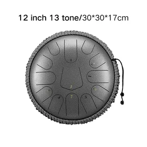 Hluru स्टील जीभ ड्रम 13 नोट 12-इंच Drumset तबला अन्य संगीत वाद्ययंत्र TS13