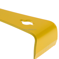 Racloir d'apiculture multifonctionnel en forme de J Honey Keeper, outil de ruche demi-jaune plat en acier inoxydable, coupe-miel pour désoperculation