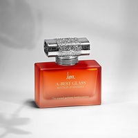 Bouteilles de parfum en verre carré transparent haut de gamme 30ml 50ml 100ml conteneurs de parfum de luxe vides parfum de luxe rechargeable