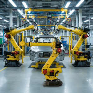 Robot Fanuc 6 axes haute vitesse, étanche IP65, charge utile de 165 kg, longueur de bras de 2655 mm, pour la ligne d'assemblage de collage et de soudage automatique de toitures - Product Image 4