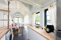 Maison de camping préfabriquée en acier léger pour hébergement en station balnéaire en plein air
