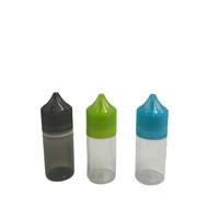 Bouteille compte-gouttes en plastique PET transparente ou noire pour huiles essentielles, avec logo personnalisé, 15 ml, 30 ml, 60 ml, 100 ml