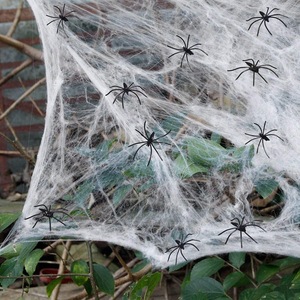 <span class=keywords><strong>Telaraña</strong></span> elástica con arañas para decoración <span class=keywords><strong>de</strong></span> Halloween, adornos para fiesta <span class=keywords><strong>de</strong></span> Halloween - Product Image 5