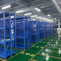 Système d'étagères de stockage de moyenne capacité OEM ODM personnalisé, étagères revêtues de peinture en poudre pour l'extension d'entrepôt