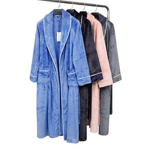 OEM ODM comodo tessuto in microfibra di grandi dimensioni collegato con Terry interno Hotel in microfibra accappatoio per gli uomini e le donne - Product Image 2