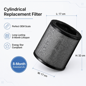 Filtre de remplacement Airmega 50 pour <span class=keywords><strong>purificateur</strong></span> <span class=keywords><strong>d</strong></span>'<span class=keywords><strong>air</strong></span> compact domestique de chambre à coucher, 3-en-1, HEPA H13 véritable, <span class=keywords><strong>d</strong></span>ésodorisation des odeurs, charbon actif - Product Image 5