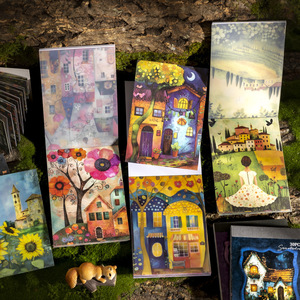 30 pegatinas por paquete serie Wacky Hut casa tema Paisaje Fondo pegatinas Decoración - Product Image 1