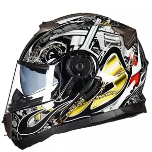 Motorrad helm Helm Helm Reiten im Winter, volles Gesicht, warme Persönlichkeit und Antibes chlag helm
