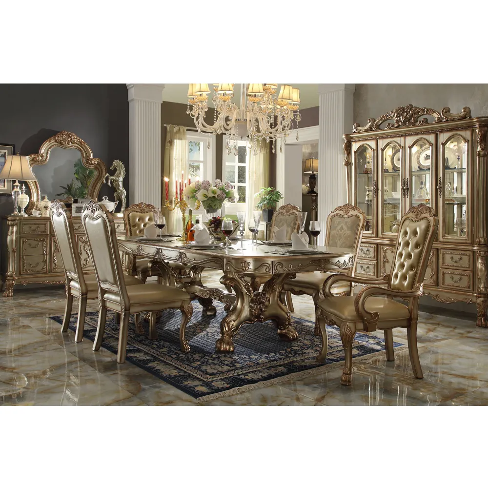 Dining Table Wholesale Italian Modern Simple Style Dining Room Set Rectangle Dining Table Chair Light Luxury Marble Household Di