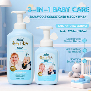 Nary Best Selling Rich Foam 3-en-1 Shampooing et revitalisant pour bébés et enfants, gel douche sans larmes, nettoyage <span class=keywords><strong>doux</strong></span> des cheveux et de la peau - Product Image 2